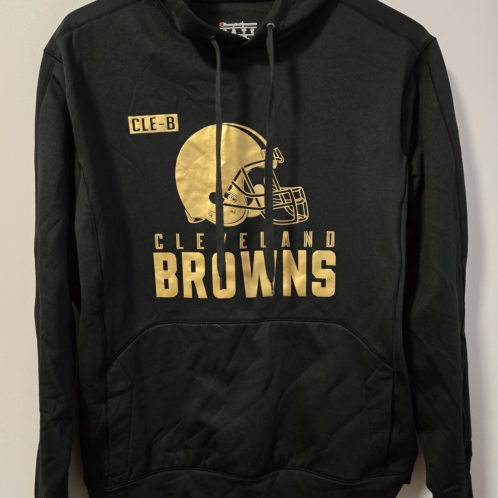 Champion Black and Gold Cleveland Browns Hoodie
